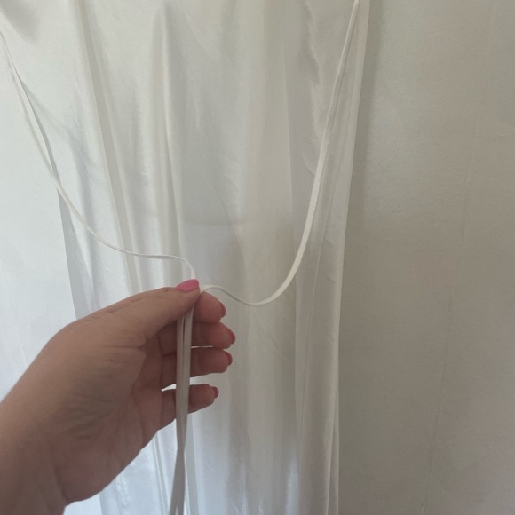 Oscar De La Renta Pink Label white midi nightgown lace bridal wedding - Picture 5 of 6